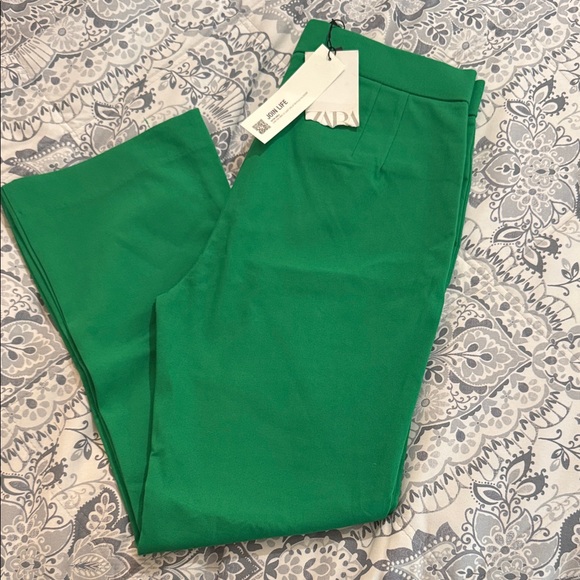 Zara Pants - Zara Bright Green Trousers